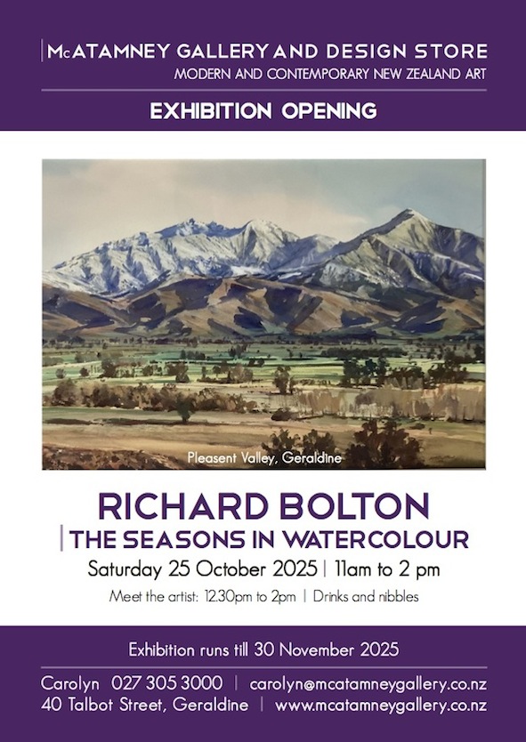 Promo Card_|Richard Bolton| View across Pleasant Valley| Geraldine